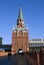 Troitskaya Trinity tower of Moscow Kremlin. Color photo