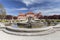 Troja Palace in sunny day, Prague, fountain, Czech Republic