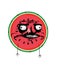 Troll  internet meme illustration of watermelon