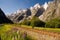 Troll Wall mountain range, the steepest vertical rock face in Eu