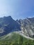 Troll Wall or Trollveggen - part of the mountain massif Trolltindene (Troll Peaks) in Norway