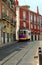 Trolley on lisbon portugal street