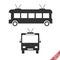 Trolleybus icon vector