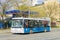 Trolleybus in Moscow streets. trackless trolley