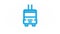 trolleybus, passenger transport realistic icon. 3d line vector illustration. Top view