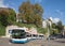 Trolleybus passing the Central square in Zurich