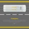 Trolleybus on Road Conceptual Flat Vector Web Banner