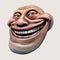 Trollface. Internet troll 3d illustration