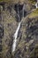 Trollstigen waterfall serpentine mountain road, Norway