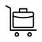 Trolly thin line vector icon