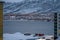 Tromso suburb covered in a deep snow