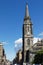 Tron Kirk church tower in the Royal Mile High street - Edinburgh, Scotland