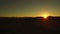 Trona Pinnacles Sunset in Mojave Desert Near Death Valley California Aerial Shot