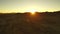 Trona Pinnacles Sunset in Mojave Desert Near Death Valley California Aerial Shot Tilt Up