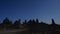 Trona Pinnacles Tilt Up Time Lapse Night Sky Full Moon Rise in Mojave Desert California