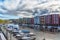 Trondheim River Nidelva Dockside Warehouses and Boats