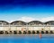 Trondheim ship docks bokeh background