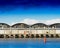 Trondheim ship docks pier background