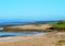 Troon Shore, South Ayrshire, Scotland, looking north towards Irvine