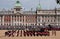 Trooping the Colour military parade at Horseguards, Westminster UK, marking Queen Elizabeth`s Platinum Jubilee.