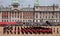 Trooping the Colour military parade at Horseguards, Westminster UK, marking Queen Elizabeth`s Platinum Jubilee.