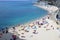 Tropea - Panorama della spiaggia dalla scalinata di accesso del Santuario