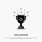 Trophy, Achievement, Award, Business, Prize, Win, Winner solid Glyph Icon vector