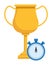 Trophy cup award icon cartoon