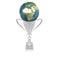 Trophy cup isolated on a white