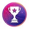 Trophy icon creative trendy colorful round button illustration