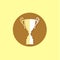 Trophy icon trendy and modern symbol