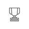 Trophy outline icon