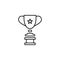 trophy outline icon. Simple vector for UI and UX, website or mobile application