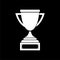 Trophy sign icon, Trophy cup, award on dark background