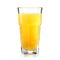 Tropic fruits fresh and healthy juice in a tall glass isolated