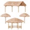 Tropic Gazebo and Parasol Set