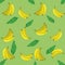 Tropic leaves and bananas design