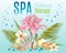 Tropic style spa treatment banner