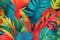 Tropical Abstract Patterns: Vibrant and Colorful Creations