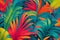 Tropical Abstract Patterns: Vibrant and Colorful Creations