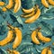 Tropical Banana Haven Seamless Pattern