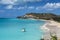 Tropical beach at Antigua island in the Caribbean