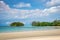 Tropical beach on Bintan island resorts