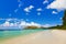 Tropical beach Cote d\'Or - island Praslin Seychelles