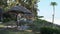 Tropical Beach Hotel with Thatched Roofs in Palm Groves by Ocean, Zanzibar, Paje