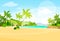 Tropical Beach Island Palm Tree Ocean Summer
