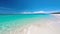 Tropical Beach and Ocean Lanscape. AI generative