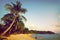 Tropical beach Seascape Tropical Island Concept