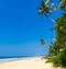 Tropical beach in Sri Lanka,