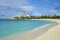 Tropical beach in St Maarten, Caribbean